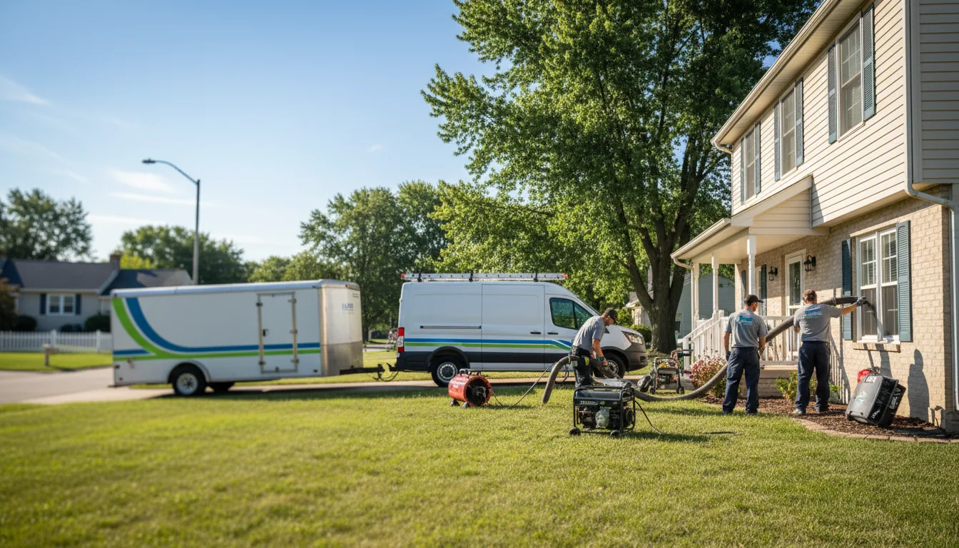 Flooded Basement Restoration And Cleanup With Repair in De Witt, IA near me